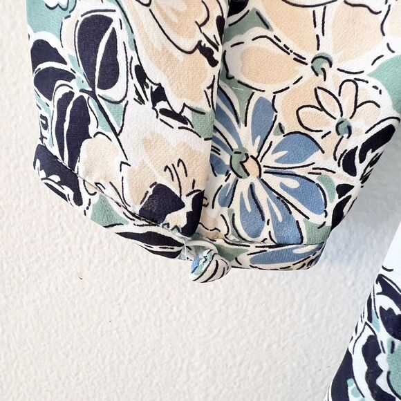 Veronica Beard Riggins Floral Silk Button Front Shift Dress- Size 0 (XS) - Picture 11 of 13